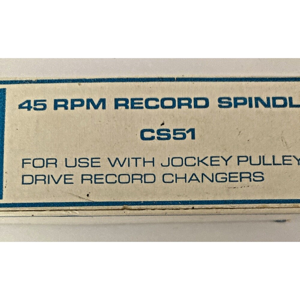 Vintage BSR CS51 45 RPM Record Changer Stacking Spindle Adapter Turntable